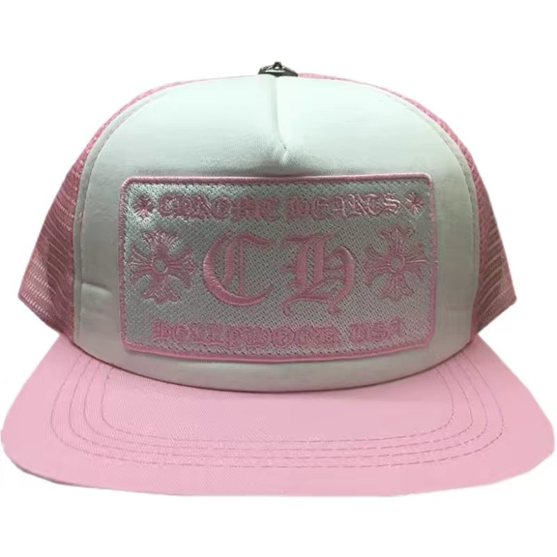 Chrome hearts cross pink hats