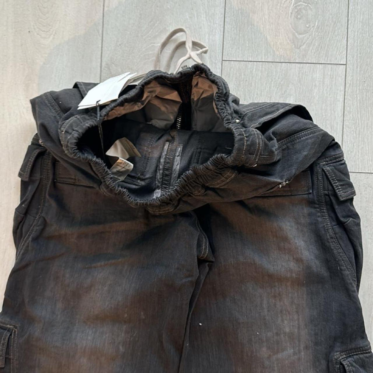 Rick Owens Men's black grey Trousers