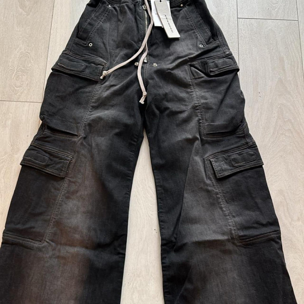Rick Owens Men's black grey Trousers