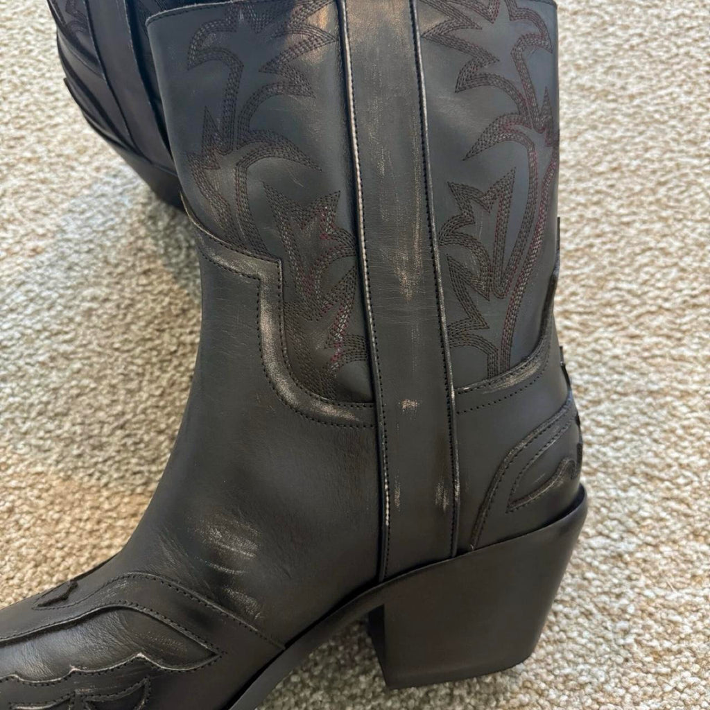 Men's black harness Boots