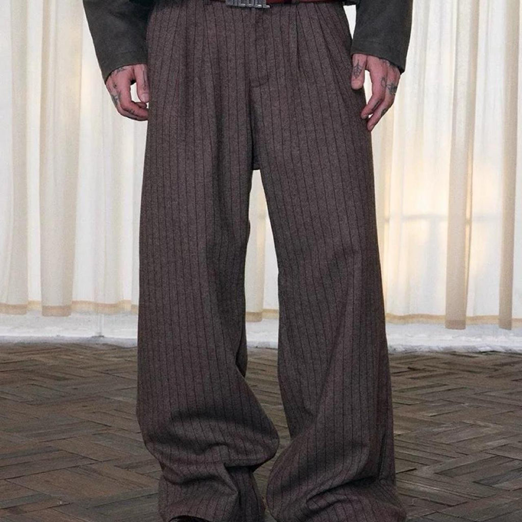Men's brown grey Trousers