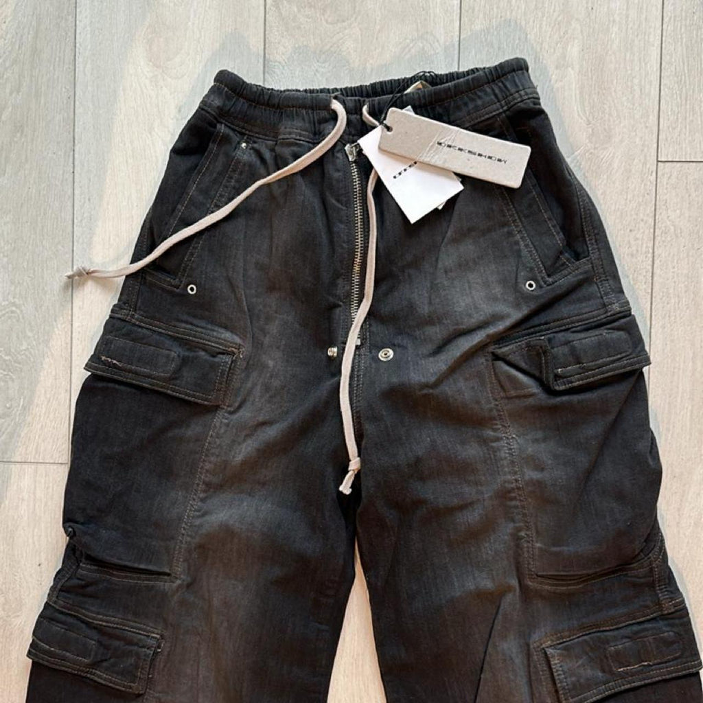 Rick Owens Men's black grey Trousers