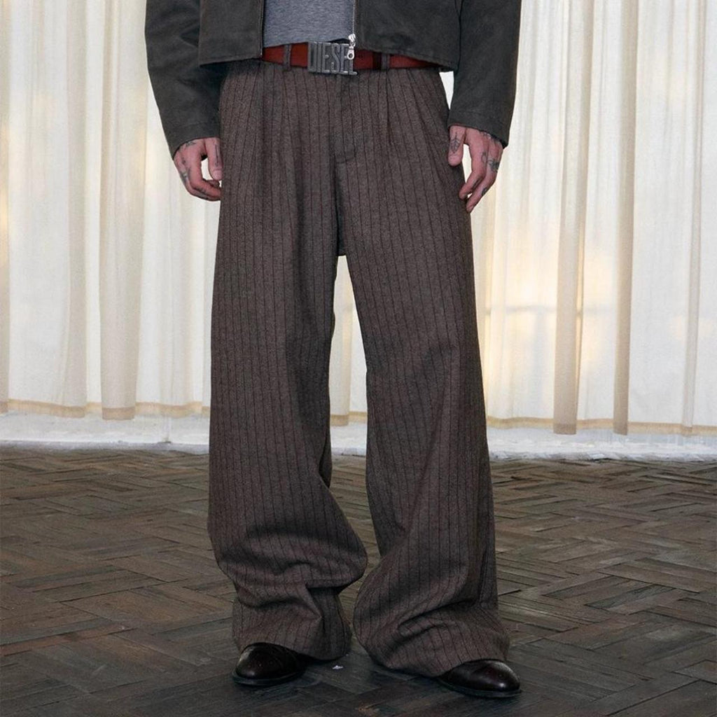 Men's brown grey Trousers