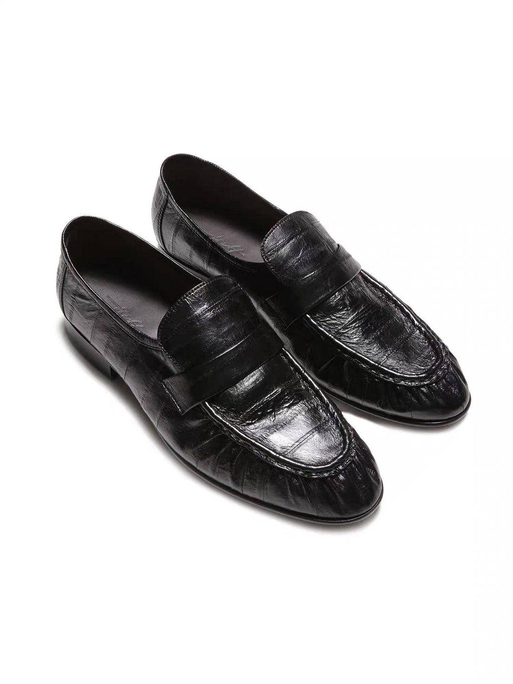 Textured Penny Loafers