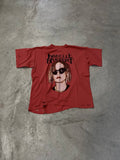 Red Isabelle Huppert Portrait Tee – Grunge Cut Style