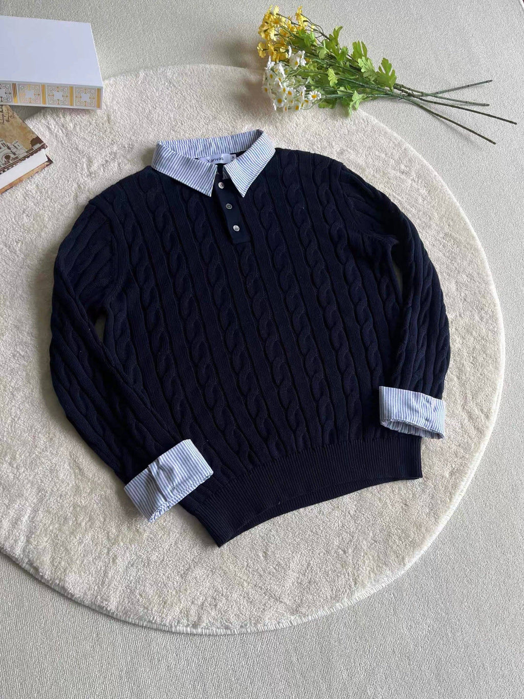 Layered Knit Sweater