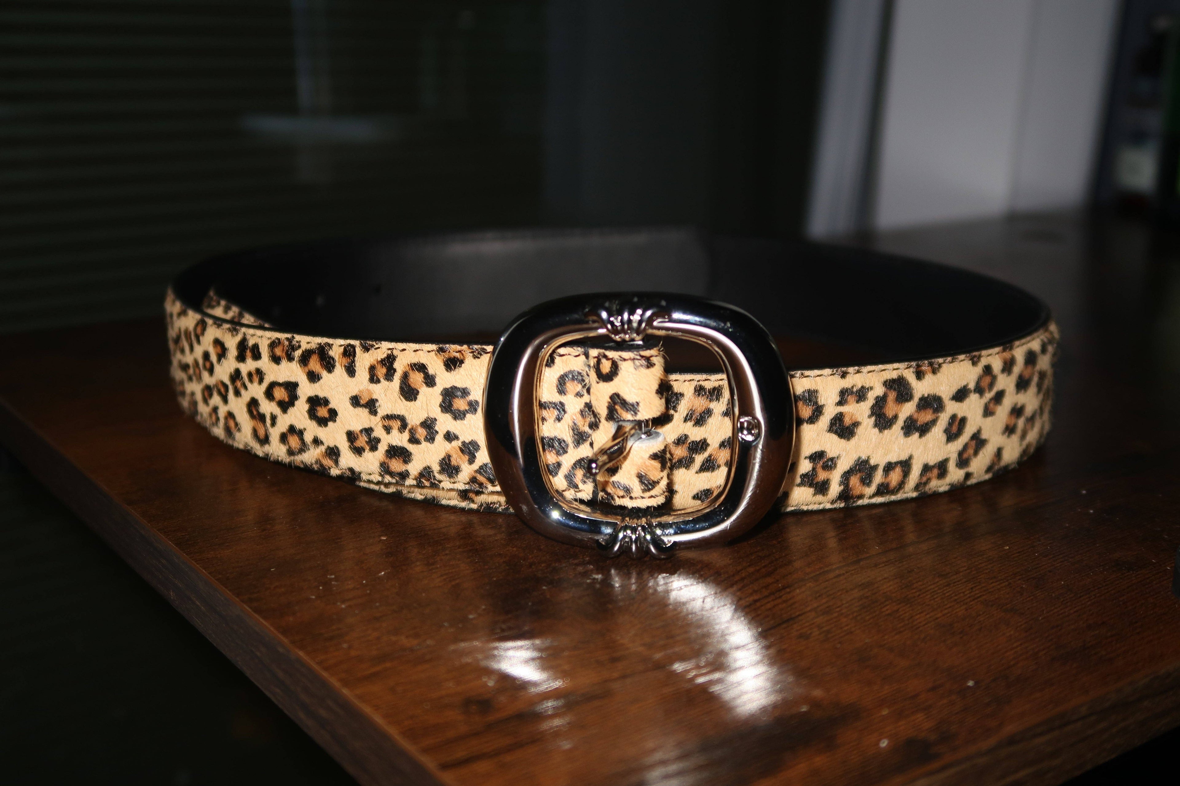 Archive Chrome Leopard belt
