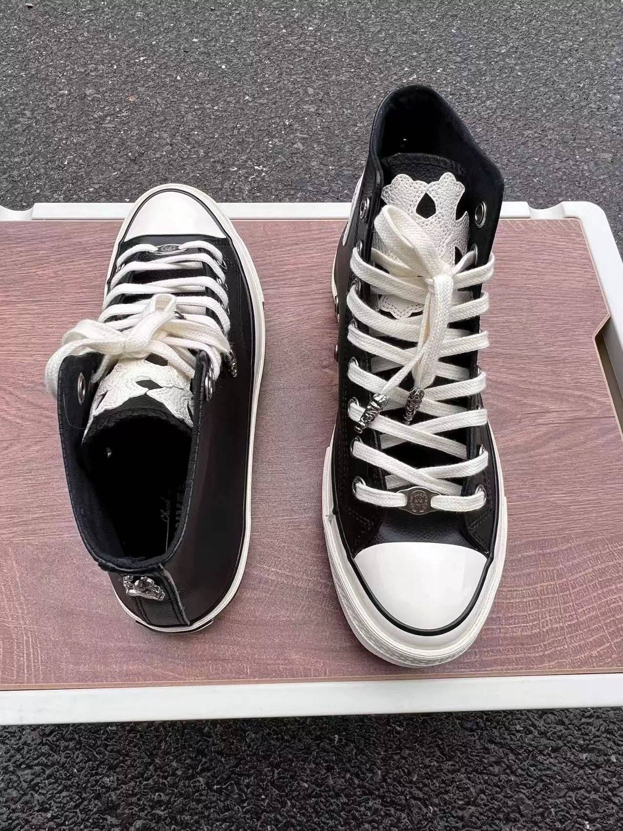 Archive Chrome leather High-Top Sneakers