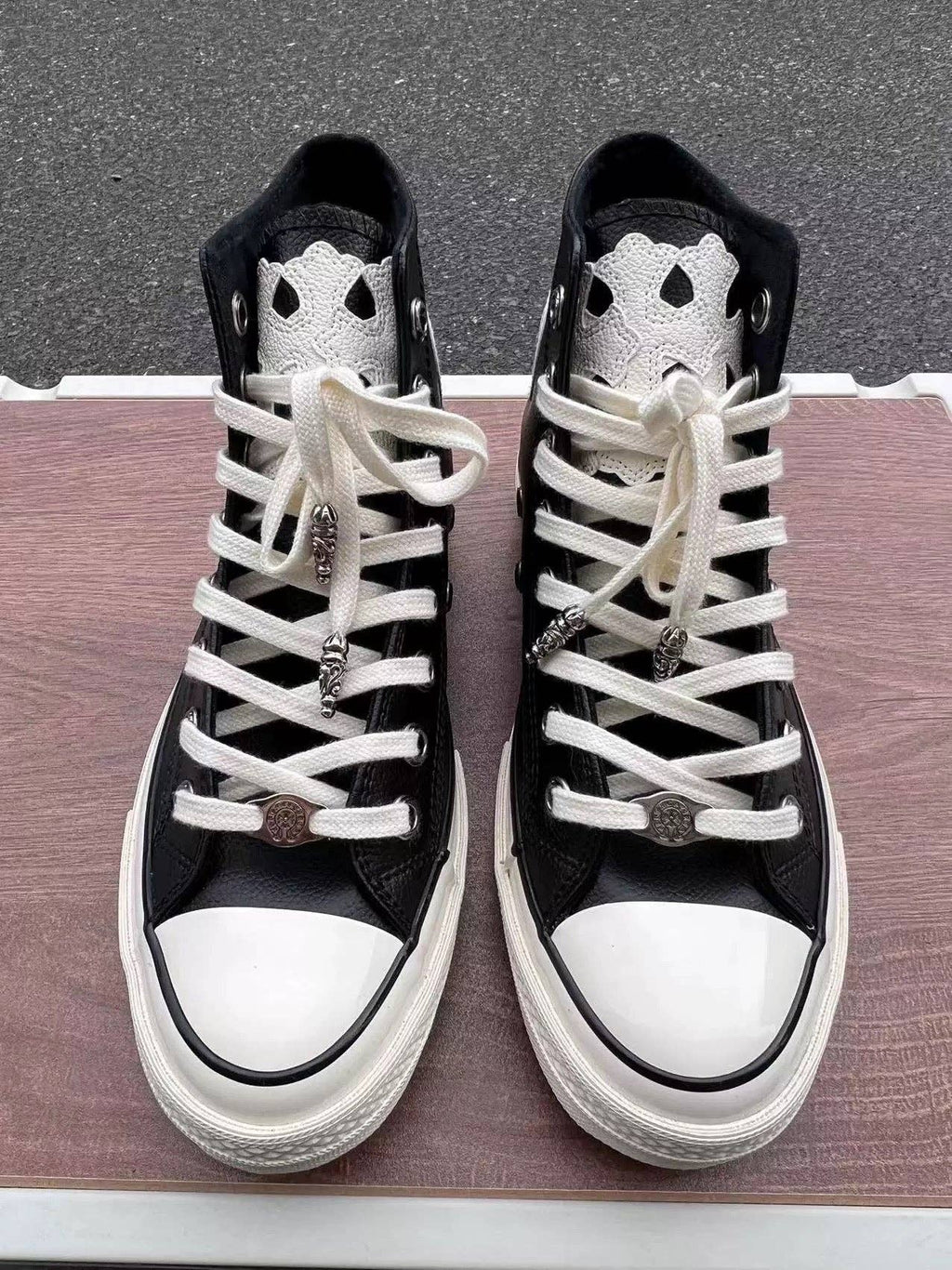 Archive Chrome leather High-Top Sneakers