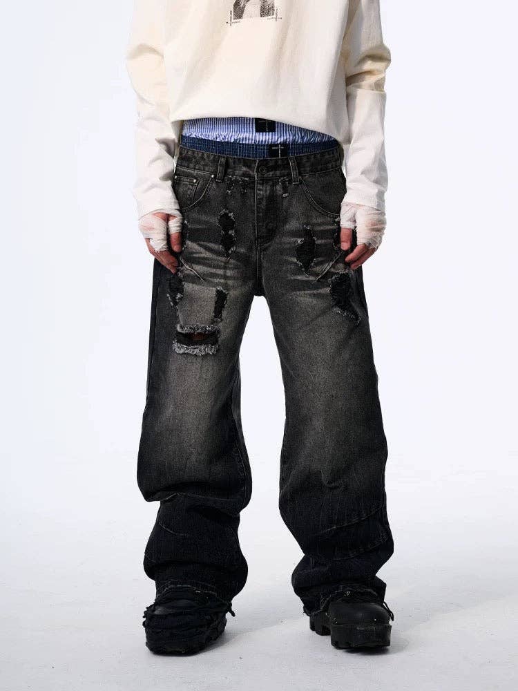 Dark washed denim