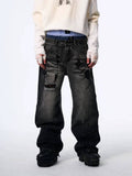 Dark washed denim