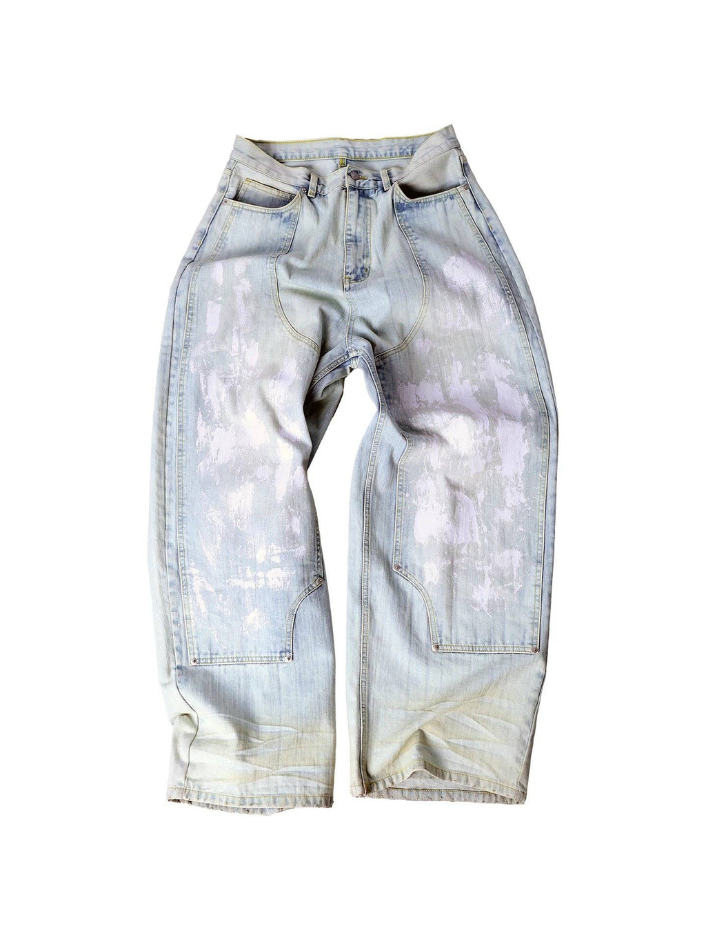 Archival Denim – Light Wash with Distressed Paint Finish