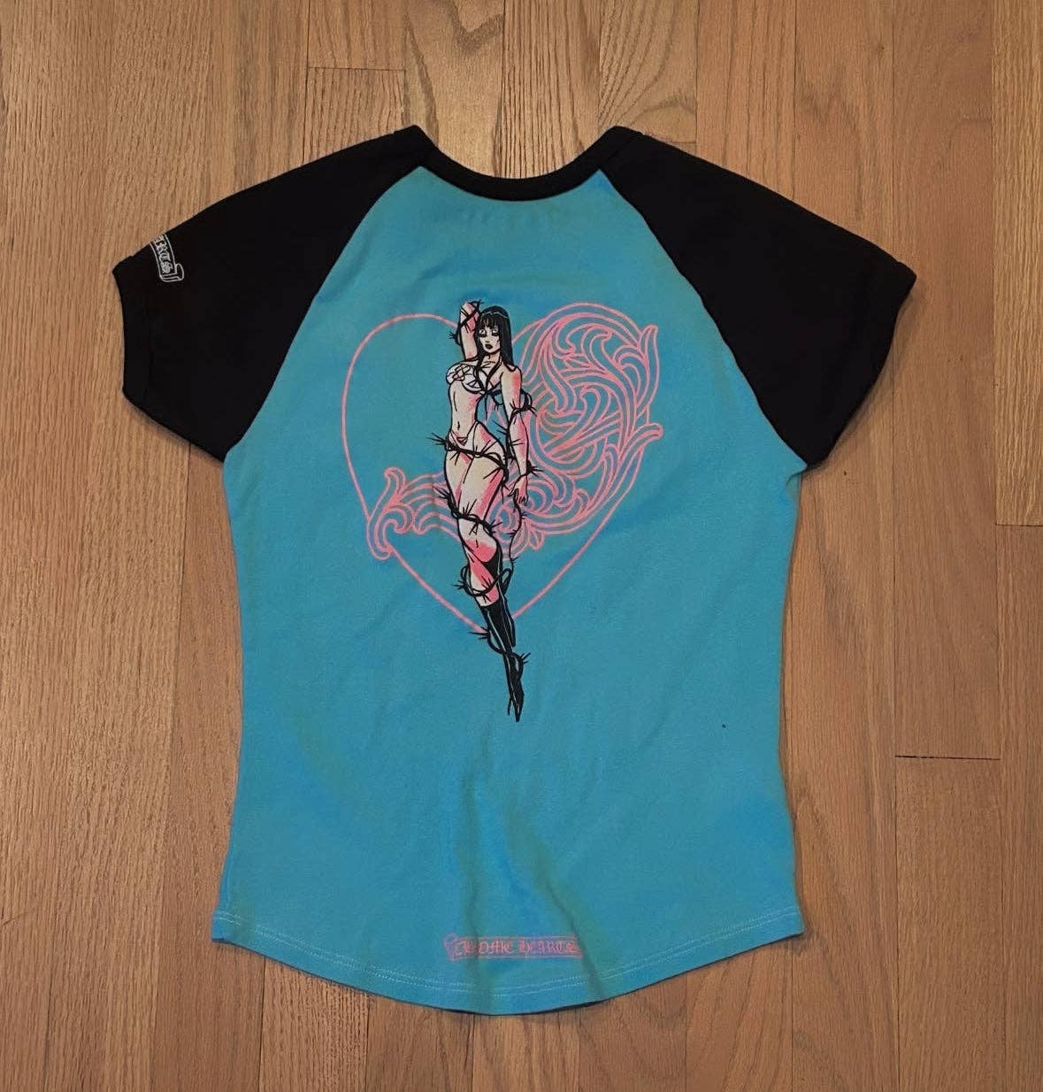 Archive Chrome "deadly doll" crop top