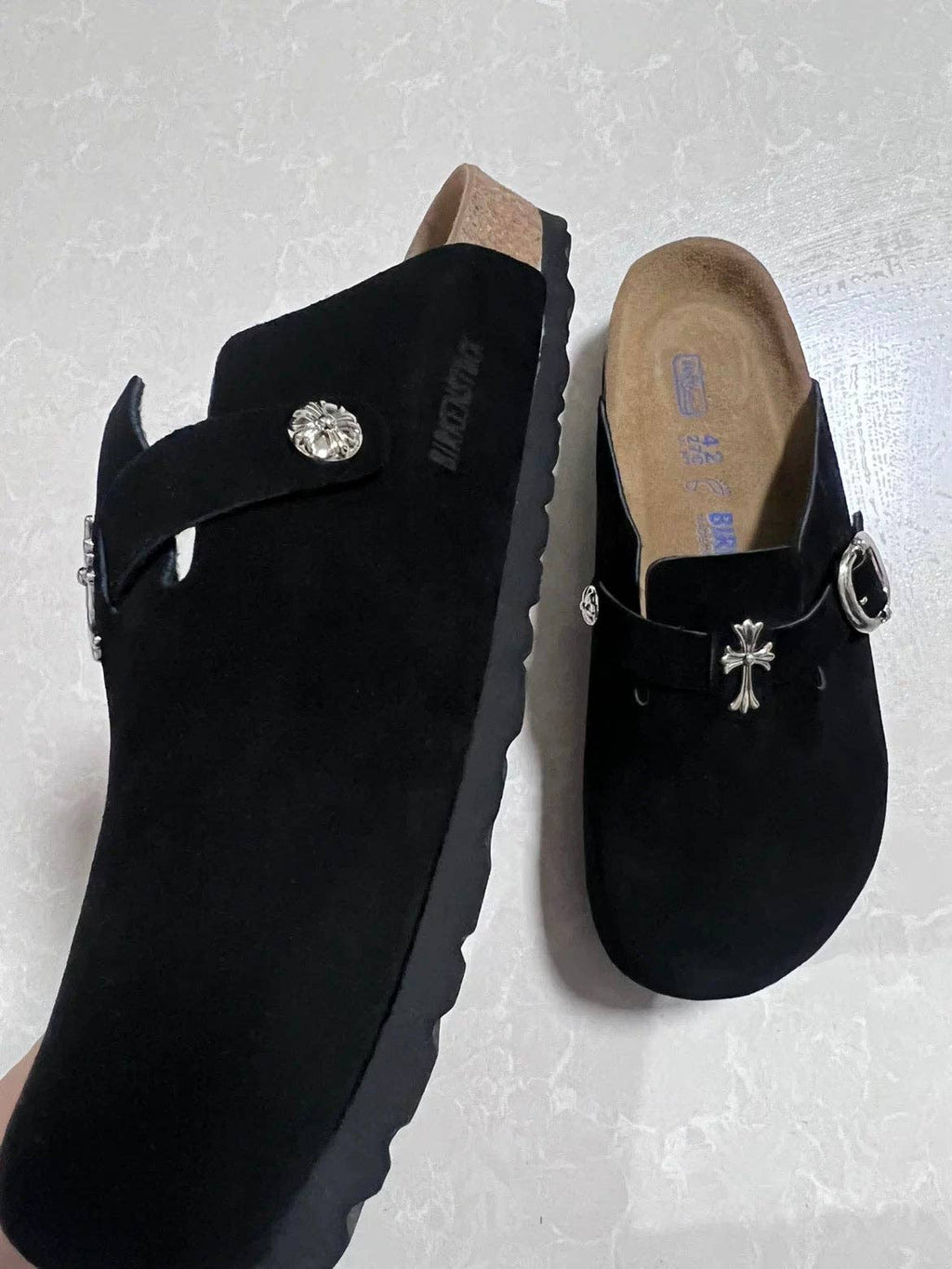 Archive Chrome Suede Mules