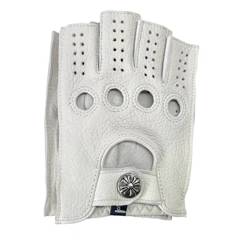 Archive Fingerless Leather Gloves