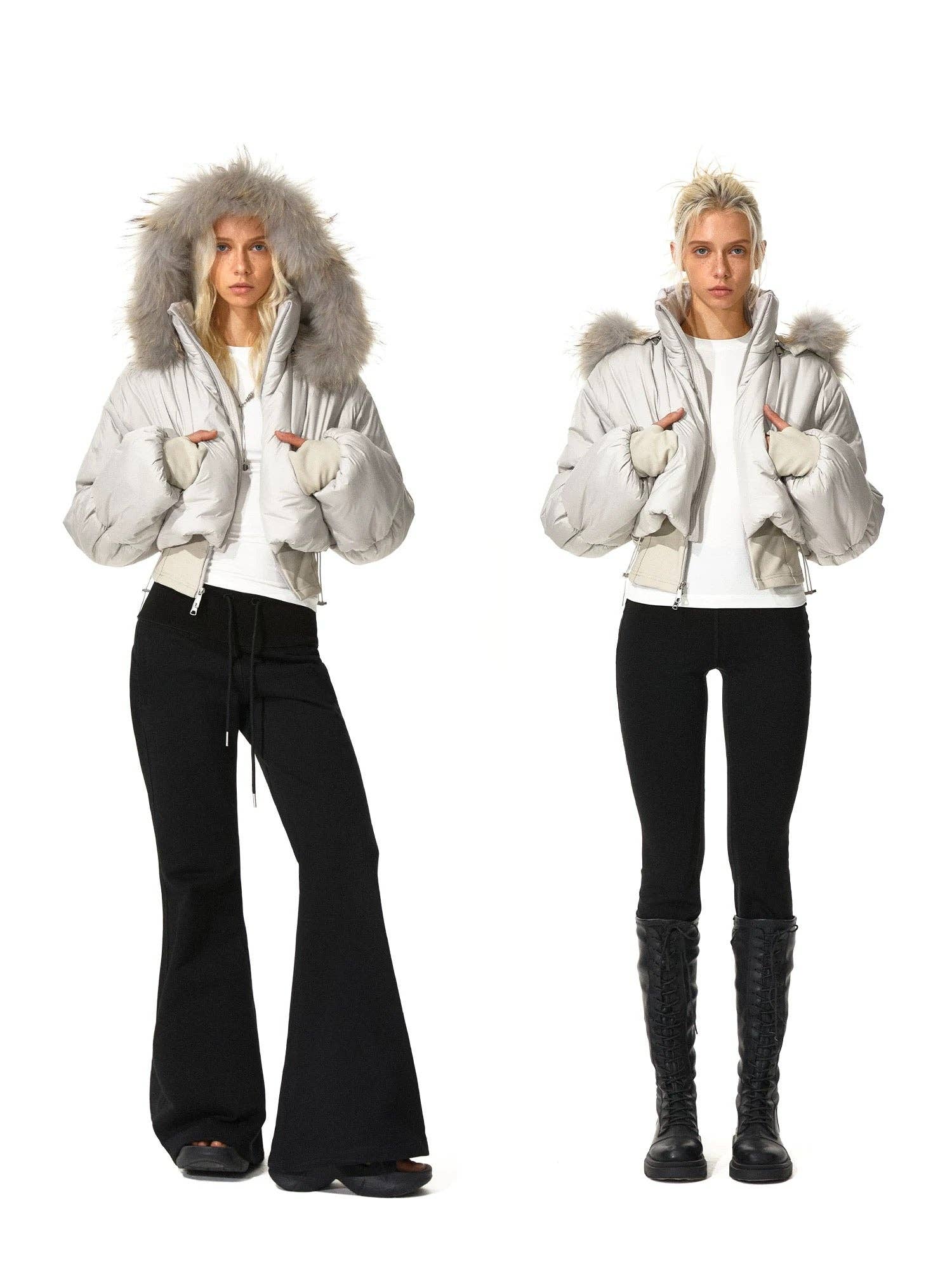 Fur puffer jacket