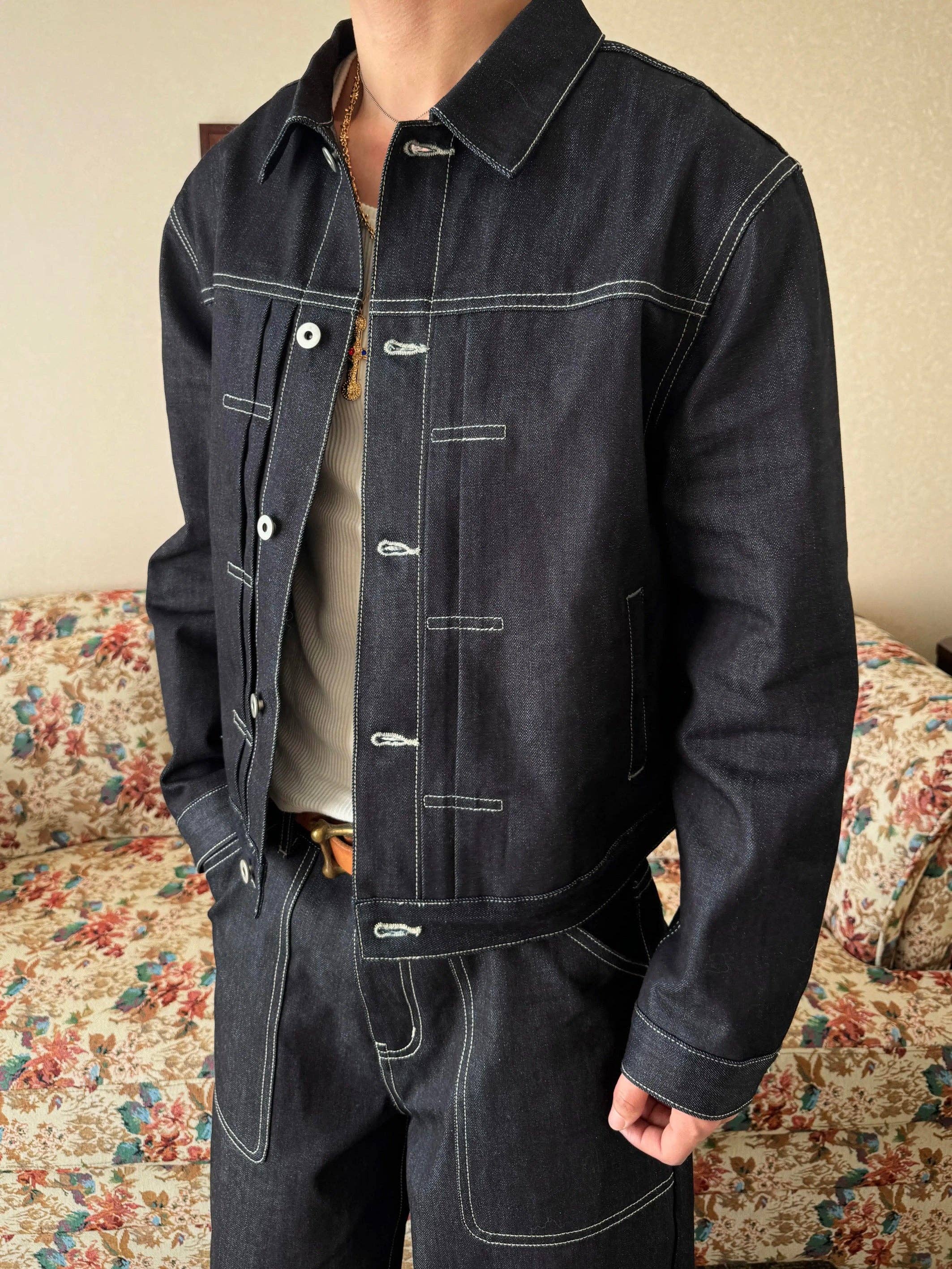 Raw Denim Workwear Jacket