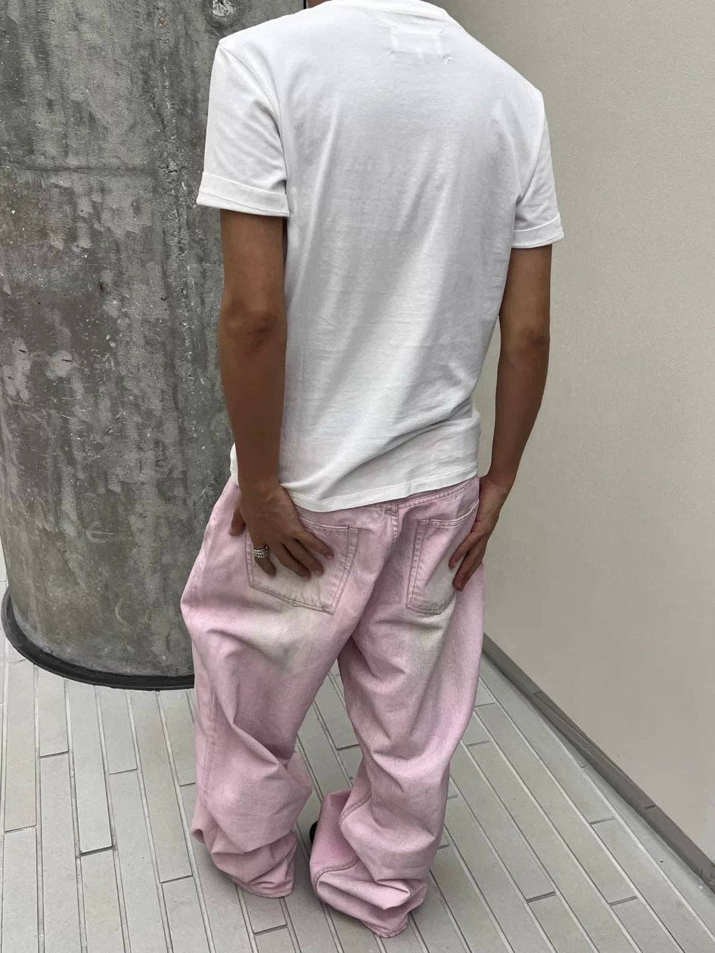 Archival Denim – Light Wash with Distressed Paint Finish