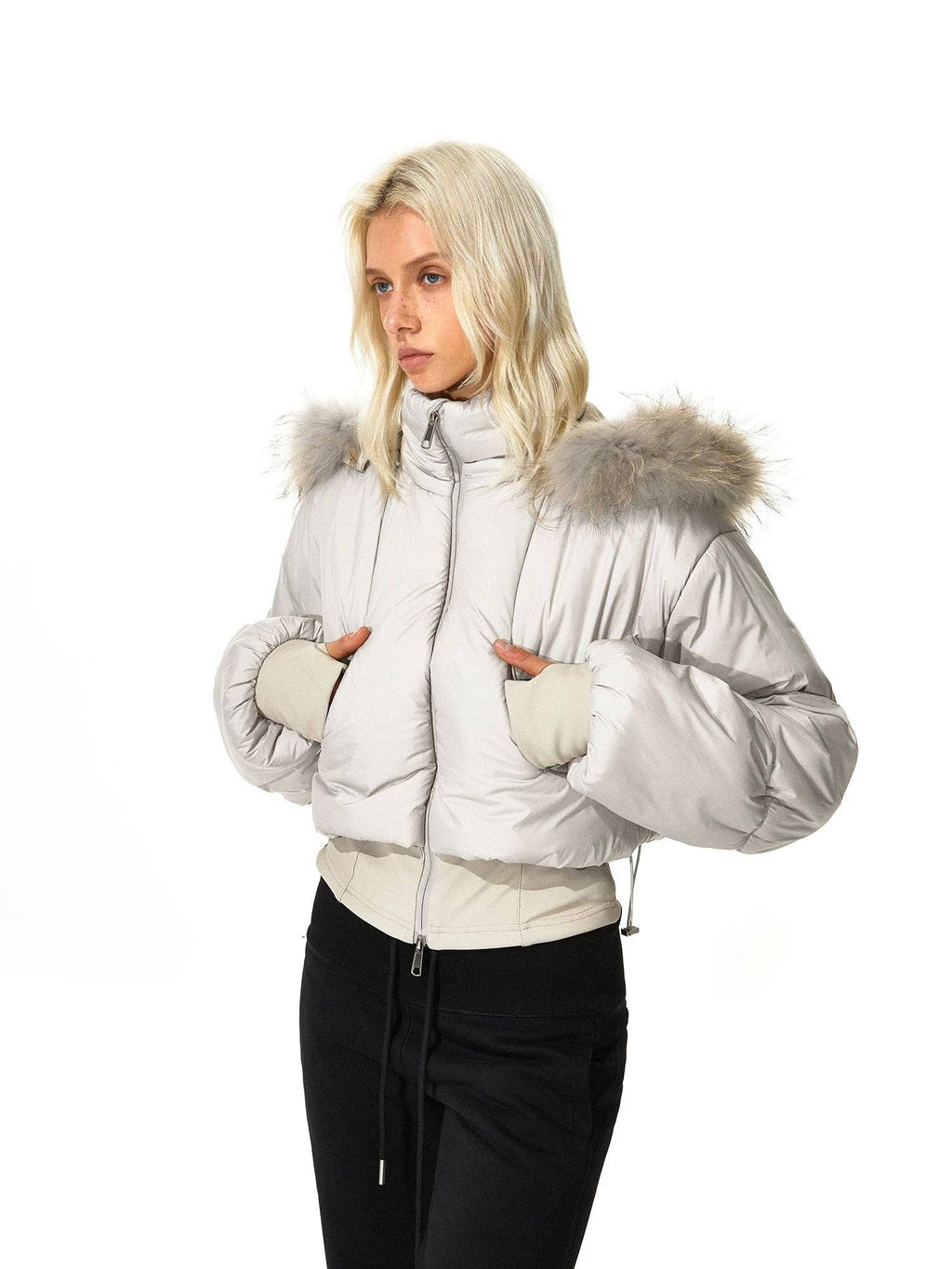 Fur puffer jacket