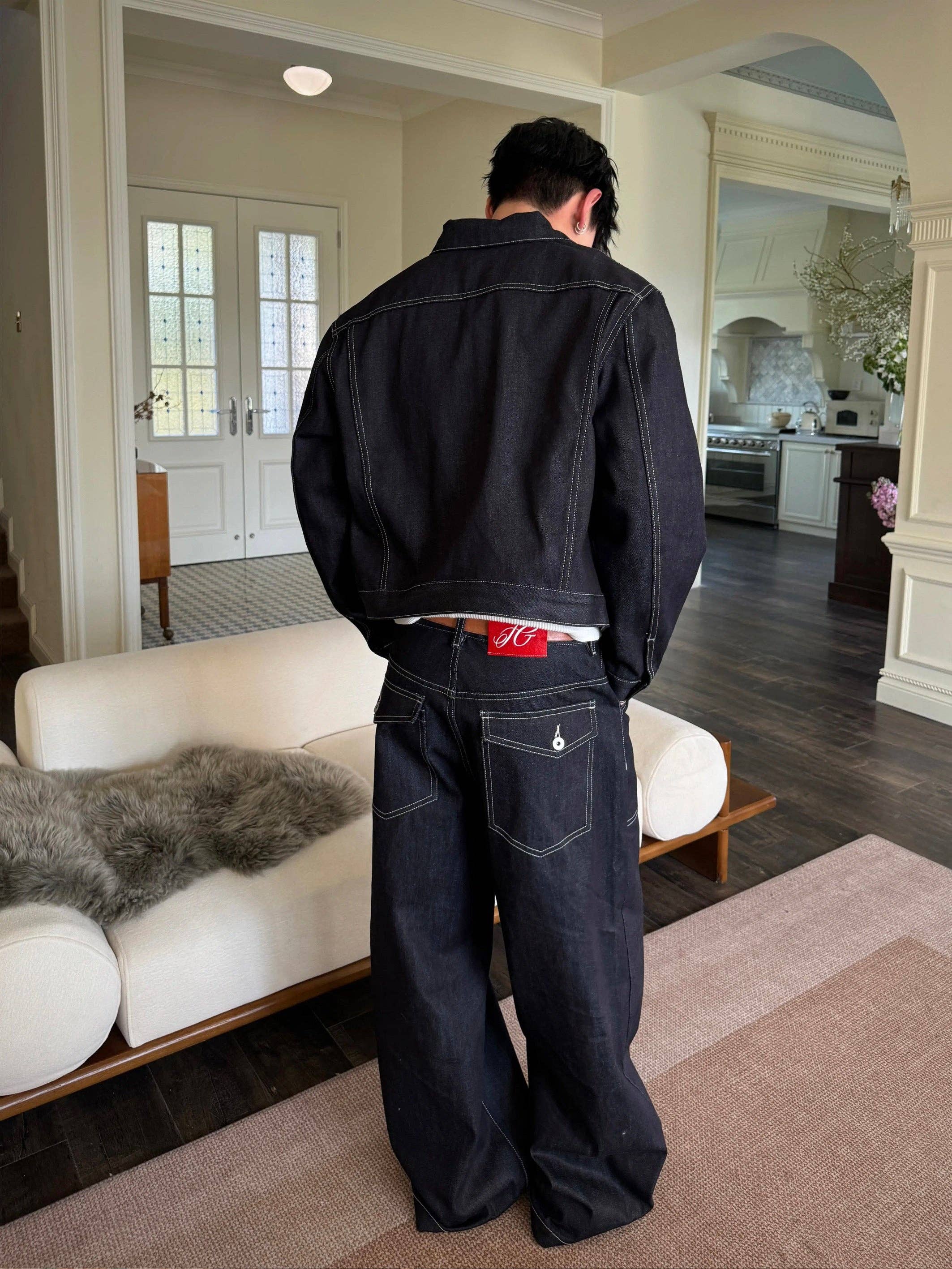 Raw Denim Workwear Jacket