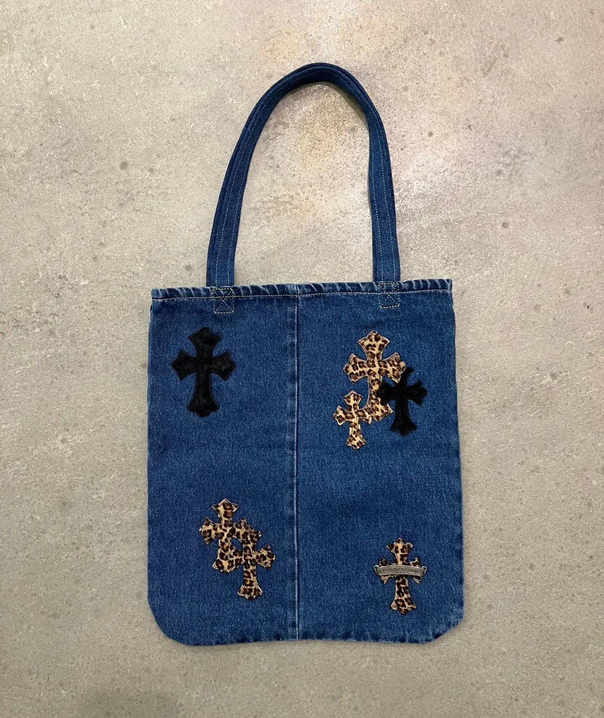 Archive Chrome blue tote bag