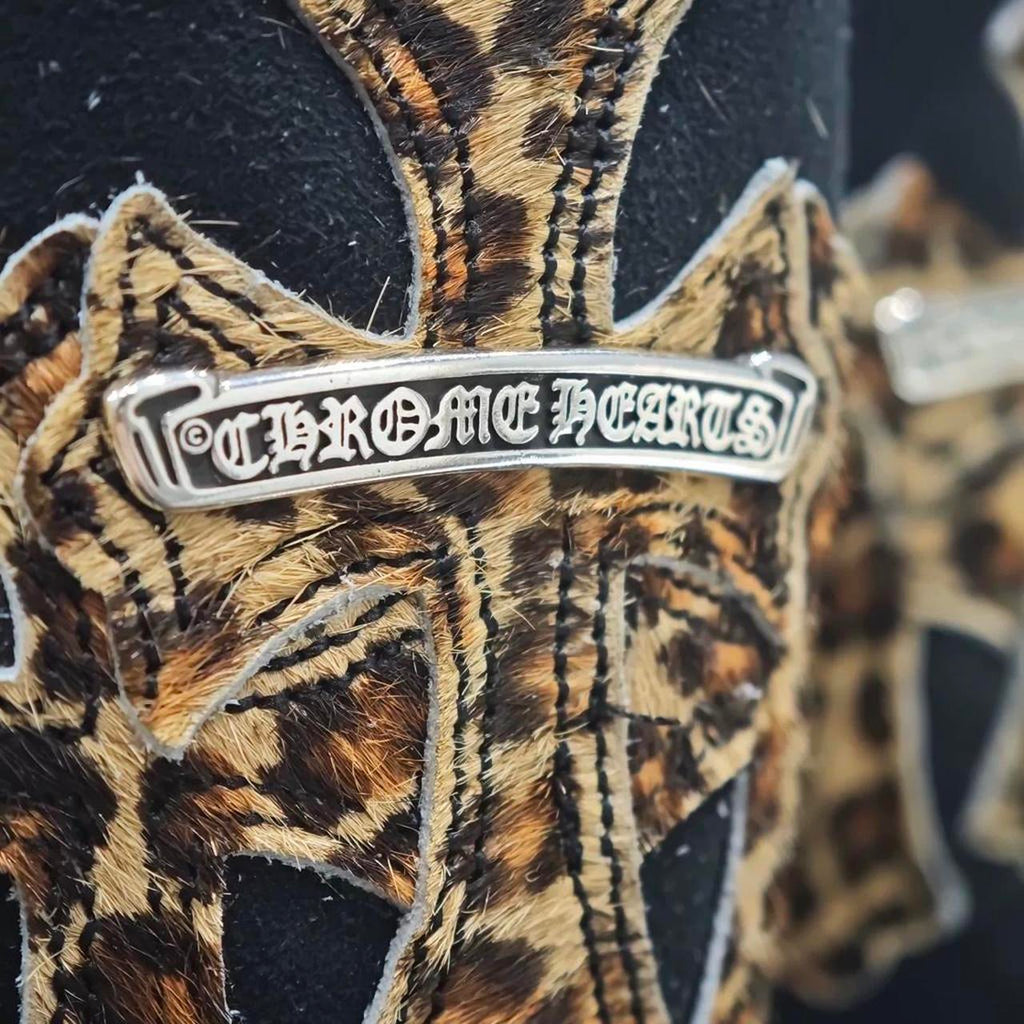 Black Chrome leopard   boots - Private property 