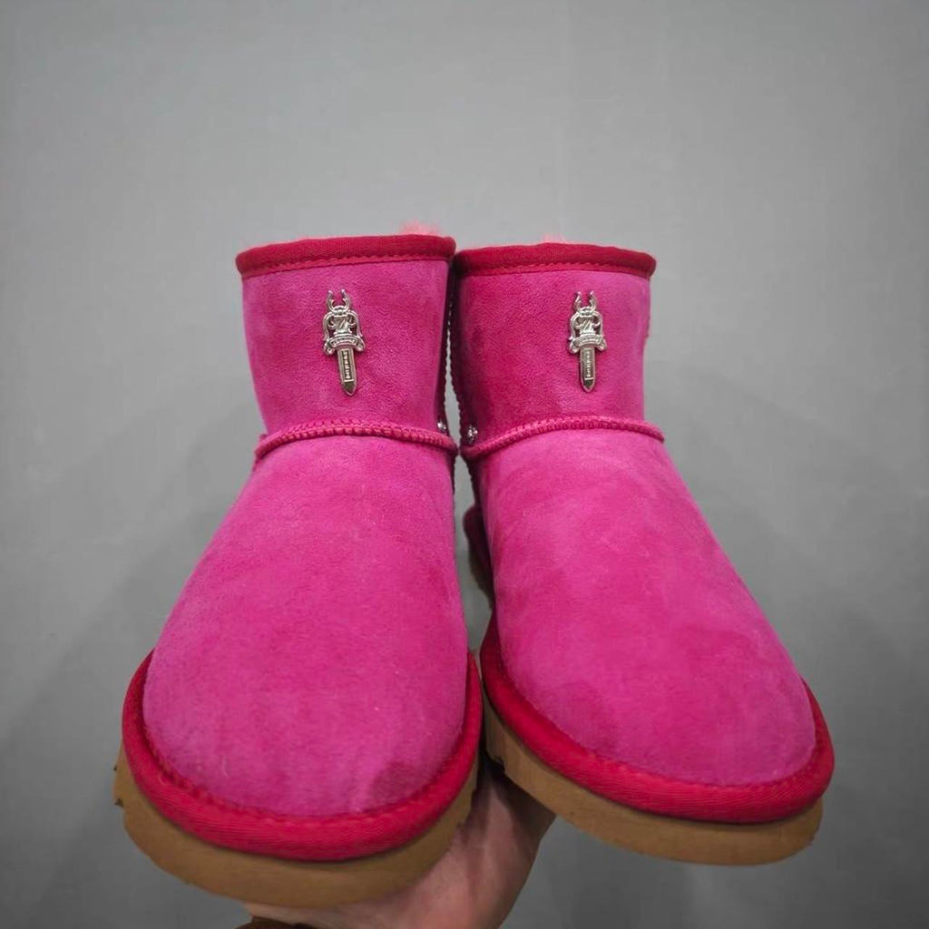 Pink chrome UGG boots with silver charmsVery... - Private property 