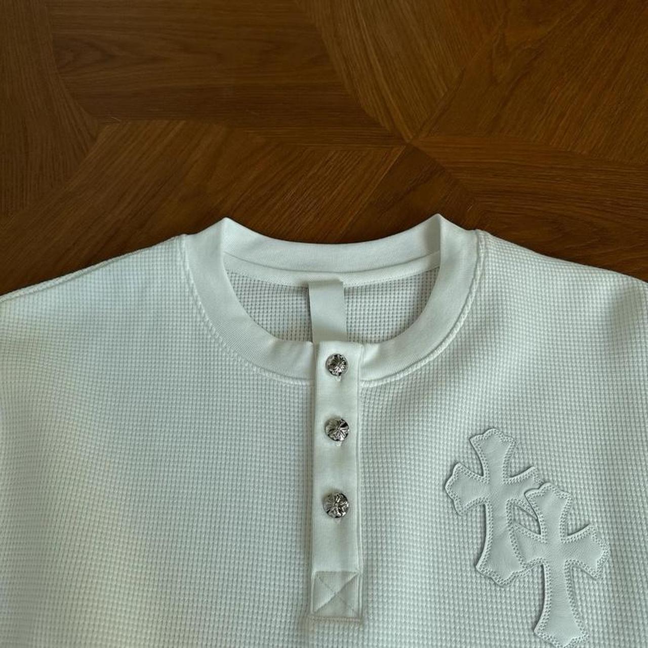 White and silver long sleeve shirt - Private property 