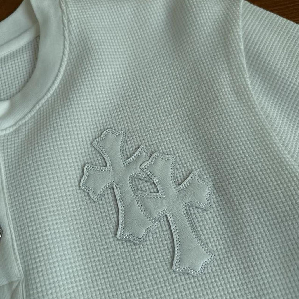 White and silver long sleeve shirt - Private property 